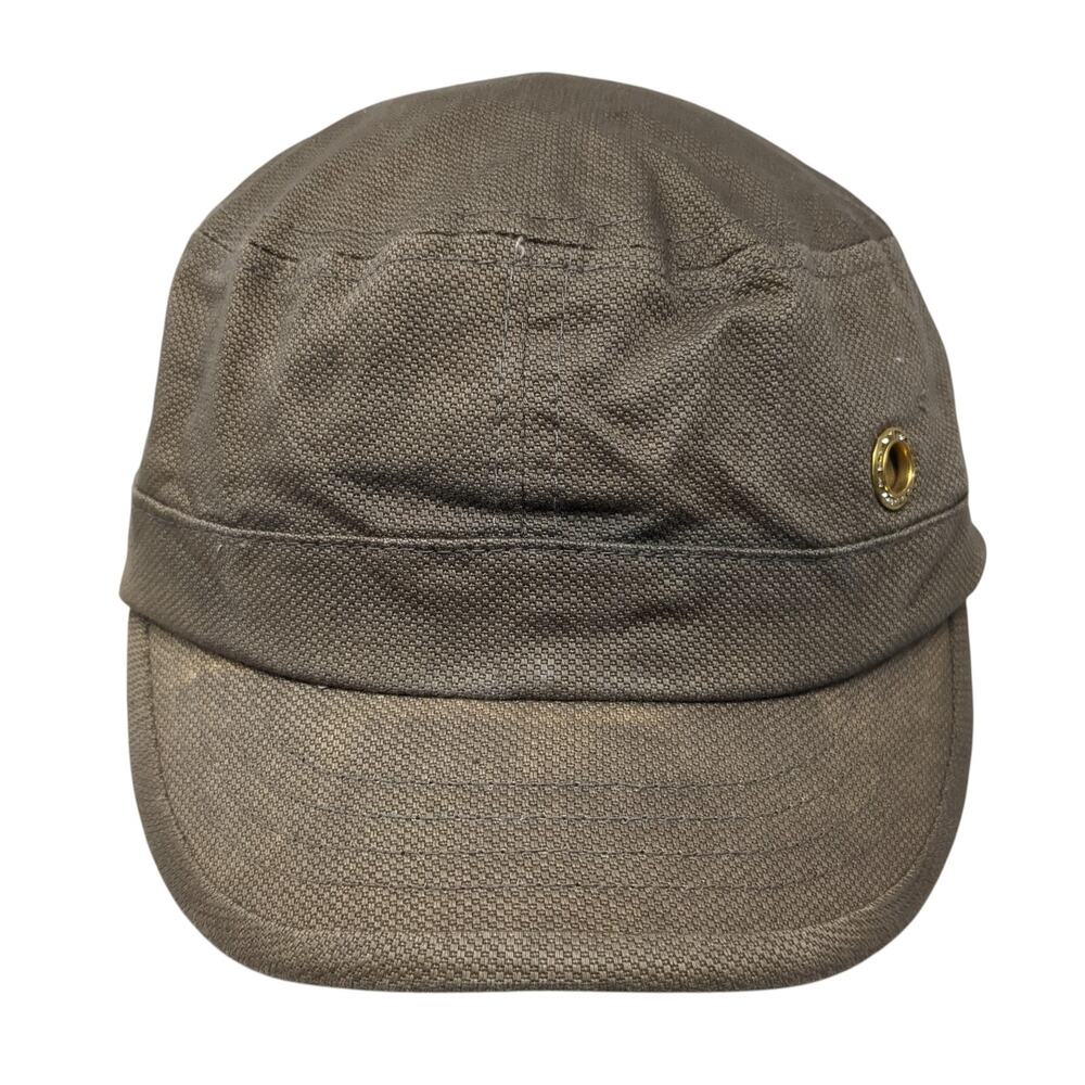 Headers Fitted Cadet Army Cap Hat Brown One Size Solid Outdoor Blank